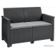 Набор садовой мебели Keter Elodie 2 Seater 253948 графит