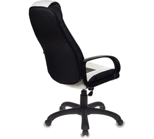 Кресло Zombie VIKING-8/WH+BLACK белый/черный