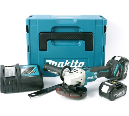 Угловая шлифмашина Makita DGA504RF с 1-м АКБ, кейс
