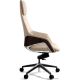 Офисное кресло Norden Шопен FK 0005-A Beige Leather кожа бежевая/алюминий