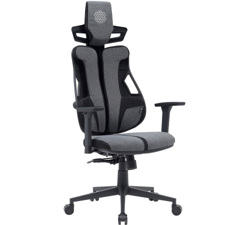 Игровое геймерское кресло CACTUS CS-CHR-DUO-GYBK серый/черный