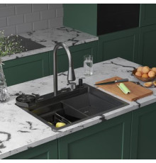 Кухонная мойка Roxen Stage Plus 560250-60B многофункциональная 8 в 1 60*48/графит