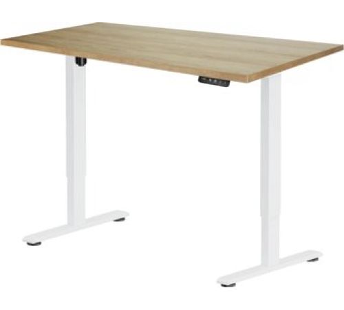 Стол с регулировкой высоты ErgoSmart Electric Desk Prime 1200х650х25 мм дуб натуральный/белый