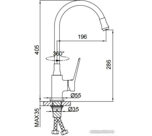 Смеситель FRAP F4462-9