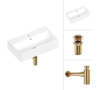 Умывальник Lauter 21855 + клапан 21190G + сифон 21635G золото
