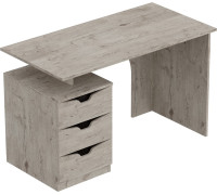 Стол Мебельград Соренто 120x60x75 см дуб бонифаций/кофе структурный матовый