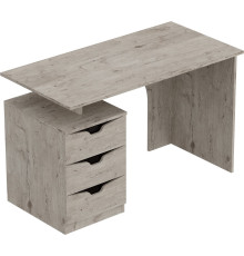 Стол Мебельград Соренто 120x60x75 см дуб бонифаций/кофе структурный матовый