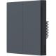 Выключатель Aqara Smart Wall Switch H1 двухклавишный без нейтрали графит