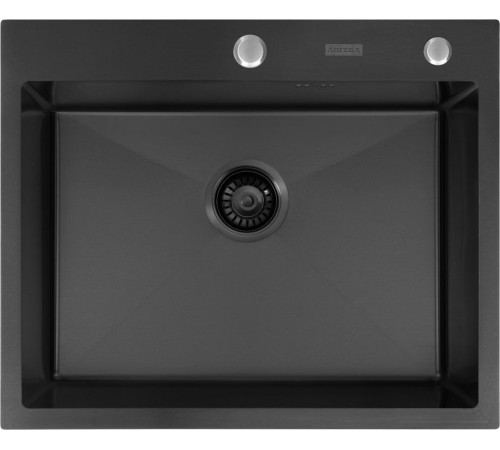 Кухонная мойка ARFEKA ECO AR мойка 600*500, коландер, дозатор BLACK