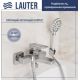 Смеситель Lauter Cascade 21CK6615C с лейкой Nevada 21S10146