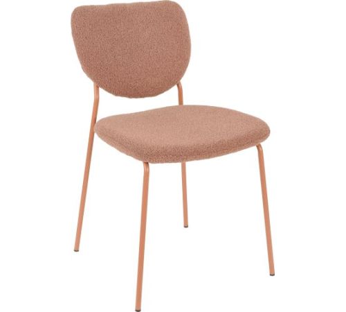 Стул Stool Group Gigi DRC-9155-B коричневый букле/ножки розовые