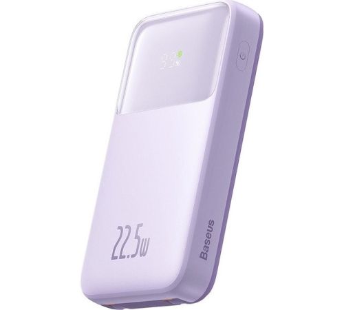 Внешний аккумулятор Baseus Comet Series Dual-Cable Digital Display Fast Charge Power Bank 22.5W 20000mAh сиреневый