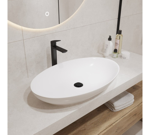 Умывальник Lauter 21571 + клапан 21190W + сифон 21635W белый матовый