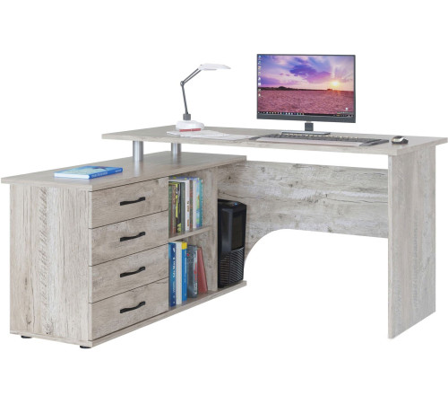 Компьютерный стол Сокол КСТ-109 левый дуб юкон