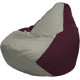 Кресло-мешок Flagman Груша Макси Г2.1-336 бордовый/серый