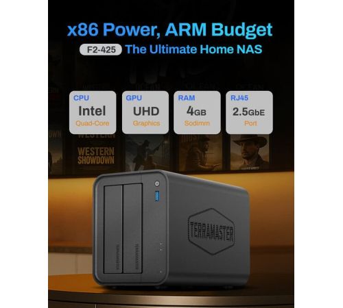 Сетевой накопитель TerraMaster F2-425