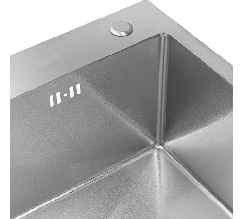 Кухонная мойка ARFEKA ECO AR мойка 600*500, коландер, дозатор SATIN DECOR VOLCANIC ROCK