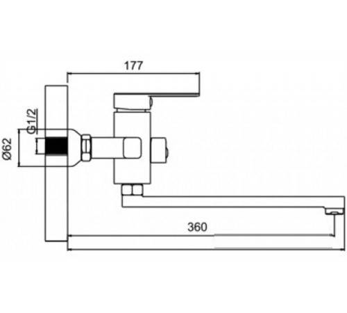 Смеситель Ledeme L72233