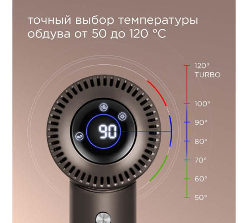Фен Redmond Редмонд HD1700 серо-коричневый