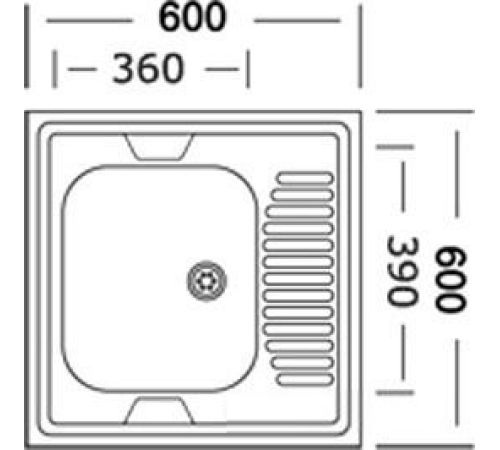 Кухонная мойка Mixline 310355 левая, матовая, 0.4 мм