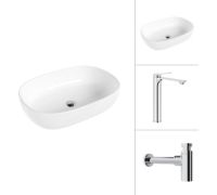 Умывальник Lauter 21836 + Rio 21AM12672 с сифоном 21635CH хром