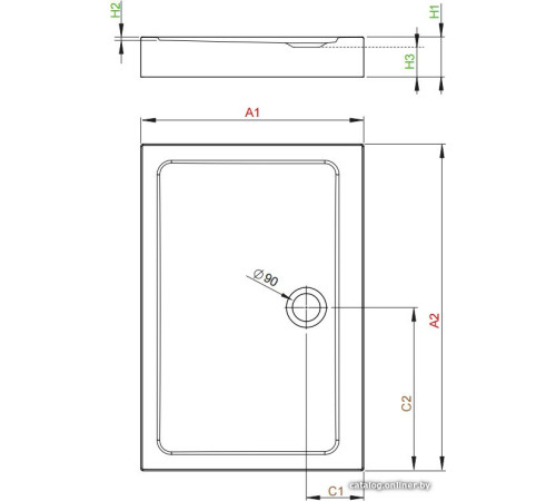 Душевой поддон Radaway Doros D Compact 120x100 [SDRD1210-05]