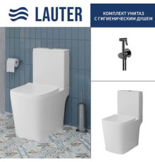 Унитаз напольный Lauter W09 S-TRAP 21900004 + гигиенический душ Breez 21GN7072BM вертикальный выпуск