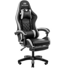 Игровое геймерское кресло Mio Tesoro Норманн 8011 черный/серый