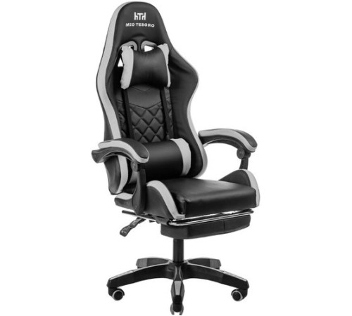 Игровое геймерское кресло Mio Tesoro Норманн 8011 черный/серый