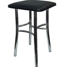 Табурет ВВР Квадрат экокожа черный