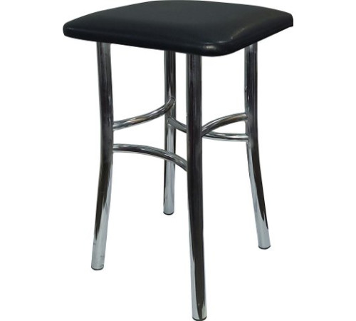 Табурет ВВР Квадрат экокожа черный