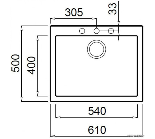 Кухонная мойка Elleci Quadra 110 Undermount Light Grey K97