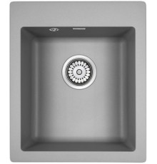 Кухонная мойка Paulmark Kante 40 PM104249-GRM серый/серый металлик