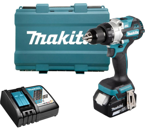 Дрель-шуруповерт Makita DDF486RT с 1-им АКБ, кейс