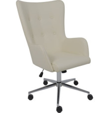 Офисное кресло AksHome Bella XL Chrome Pegasso крем