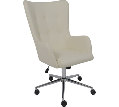 Офисное кресло AksHome Bella XL Chrome Pegasso крем