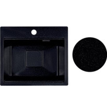 Кухонная мойка Marblan Comfort 48 черный, с сифоном