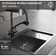 Кухонная мойка РМС MRK-6350BL-L с дозатором