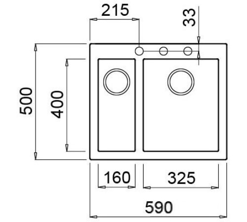 Кухонная мойка Elleci Quadra 150 Kuro K86