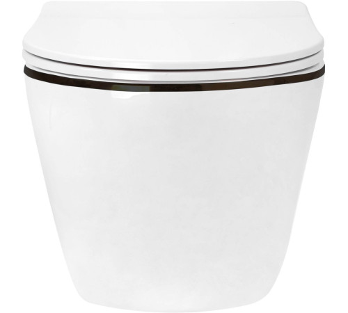 Унитаз подвесной Roxen Antares Black в комплекте с инсталляцией StounFix Dual Fresh 6 в 1 968427 кнопка: сатин