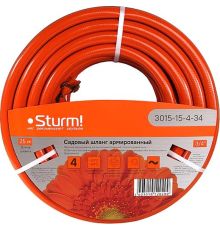 Шланг Sturm 3015-15-4-34 оранжевый, 3/4