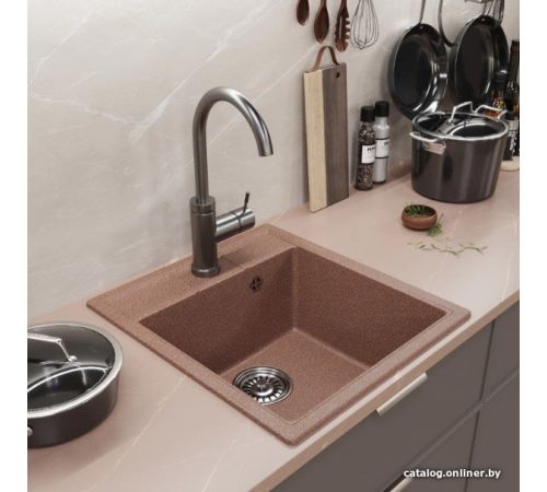 Кухонная мойка Mixline ML-GM28 552095 терракотовый