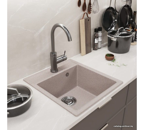 Кухонная мойка Mixline ML-GM28 552094 песочный