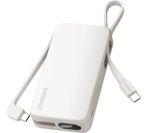 Внешний аккумулятор Momax 1-Power Vital+ Built-In USB-C IP138 10000mAh белый