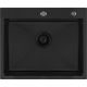 Кухонная мойка Basic CL DS Decor 60x50 черный, коландер, дозатор