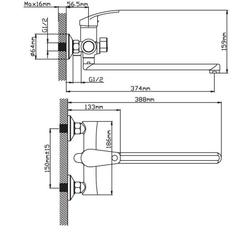 Смеситель Cronwil CB042-22