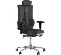 Офисное кресло Kulik System Elegance азур/хром, черный с подголовником