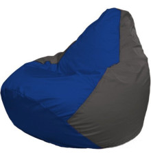 Кресло-мешок Flagman Груша Макси Г2.1-118 серый темный/синий