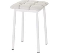 Табурет AMC Comfort 7К6.12 кожзам, белый/белый