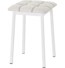 Табурет AMC Comfort 7К6.12 кожзам, белый/белый